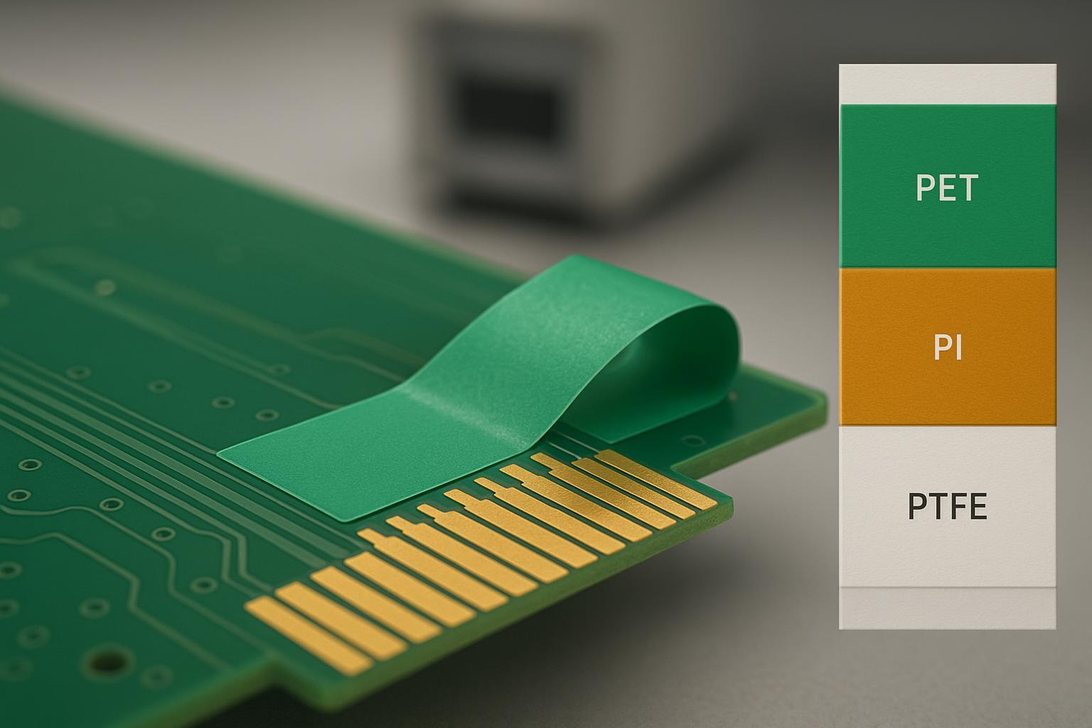Comprehensive guide to PET high temperature tape for electronics assembly—choose PET vs. PI/PTFE, silicone vs. acrylic adhesives, and customize die-cut, ESD, and color options. Read now.
